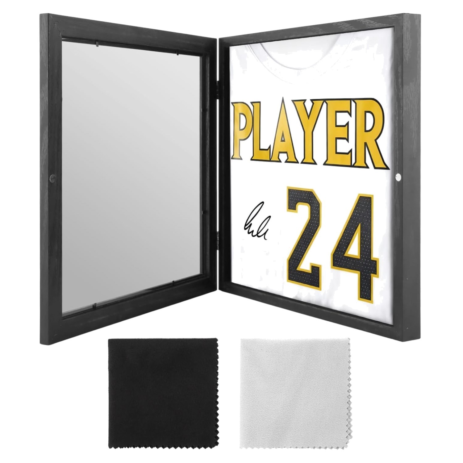 Jersey Frame Display Case for Wall ,Large Lockable T-Shirt Shadow Box with Clear