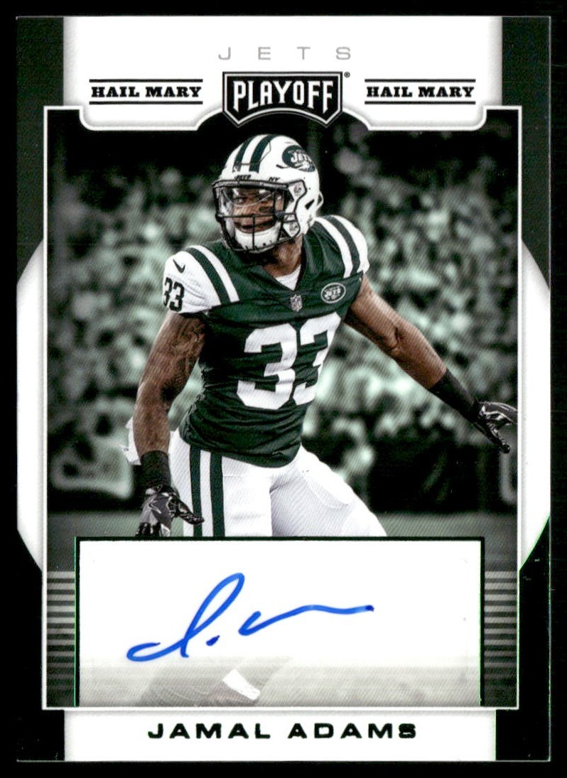 JAMAL ADAMS 2017 Playoff Hall Mary Auto RC #RS-JA New York Jets Rookie Auto