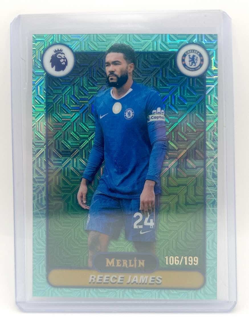 REECE JAMES Aqua Mojo Refractor /199 2026 Topps Merlin EPL Chelsea #62