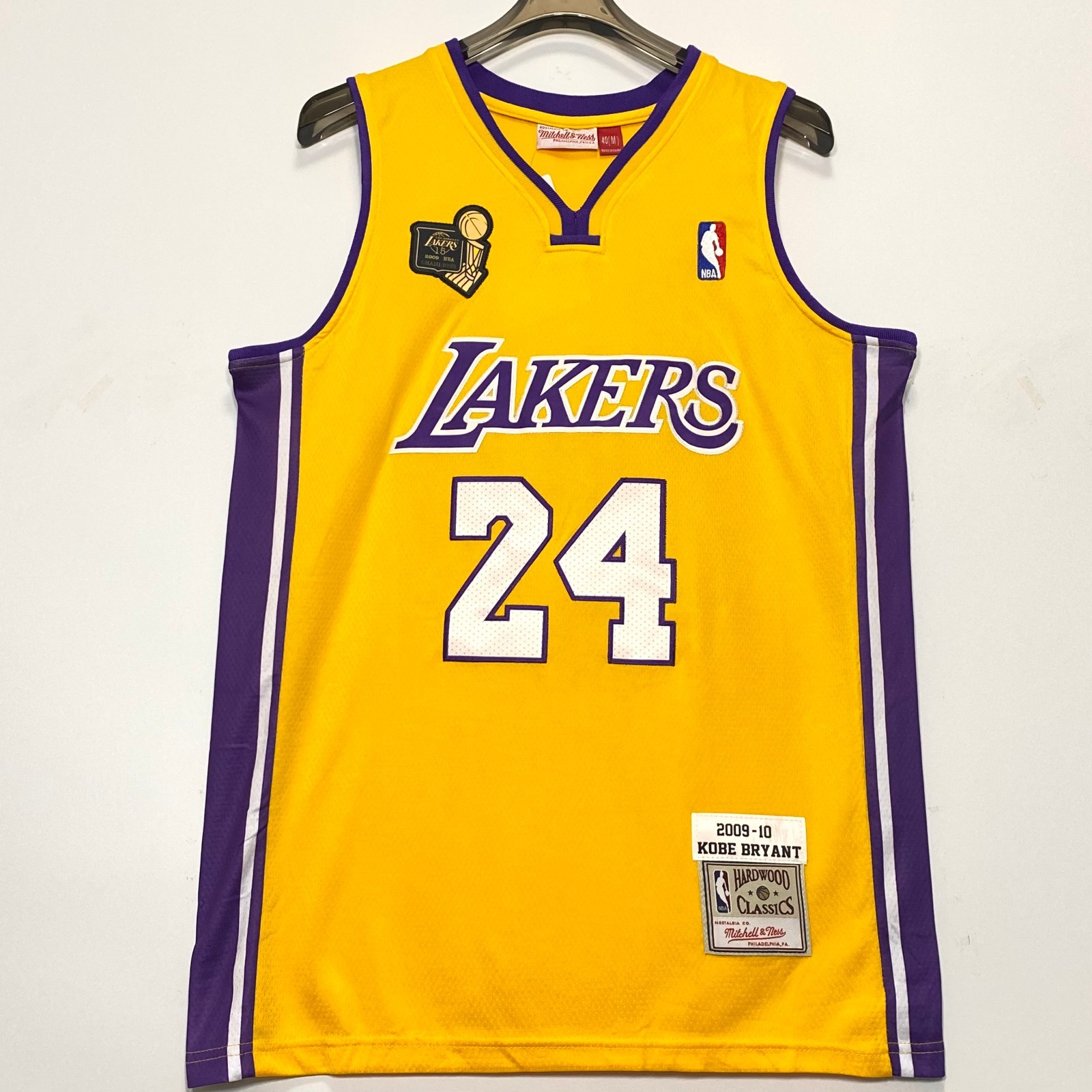 Kobe Bryant #24 Men’s Jersey, Embroidered, Yellow, S/M/L/XL/2XL