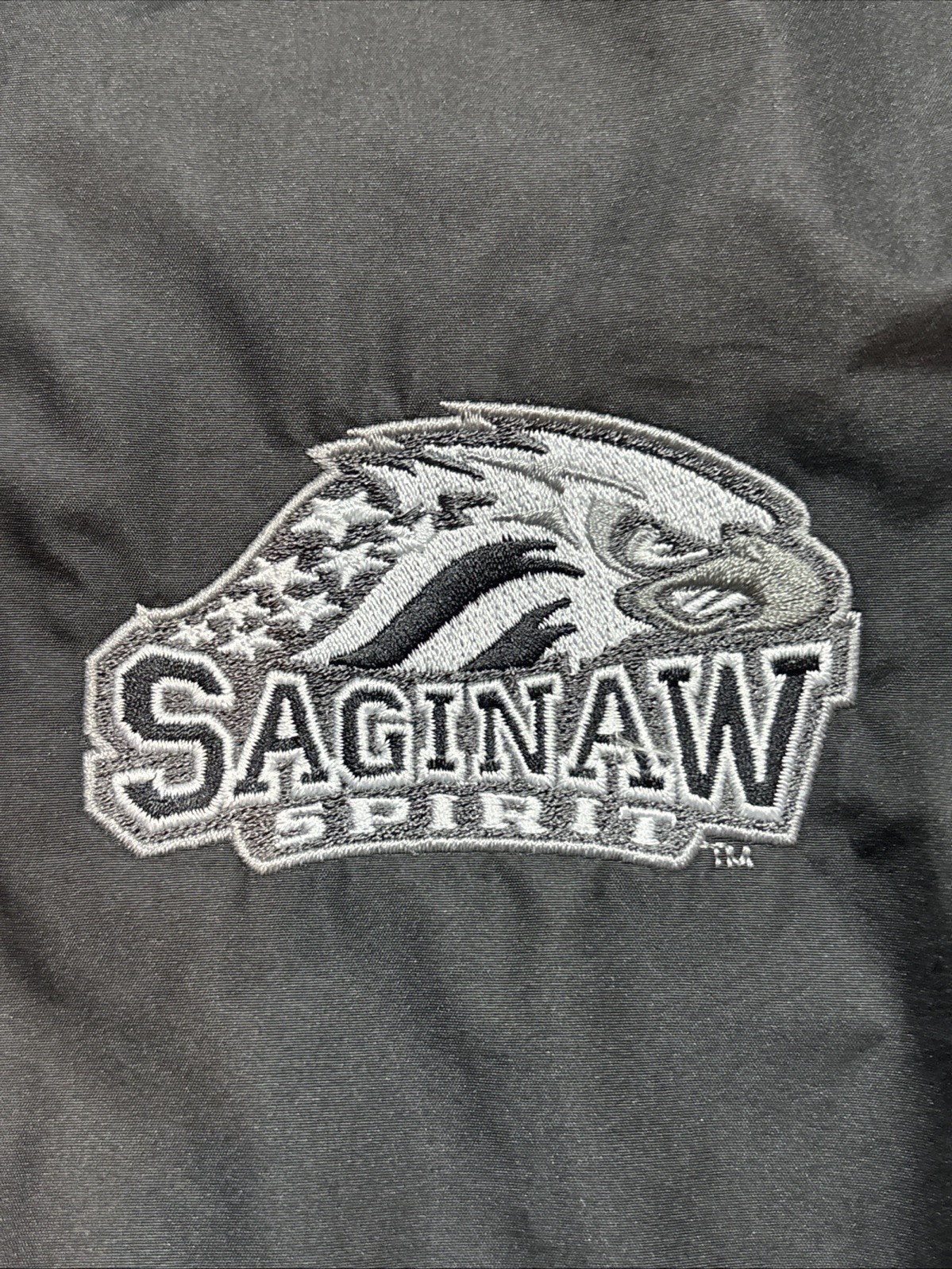 Vintage Saginaw Spirit CCM Player Issue #35 OHL Windbreaker Jacket Mens Size XL
