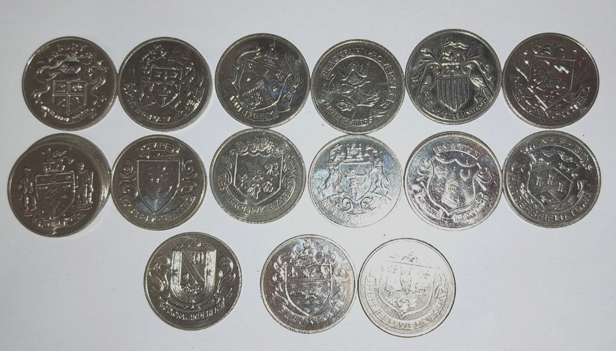 VINTAGE ESSO CENTENARY FA CUP WINNERS COINS 1972 X 17