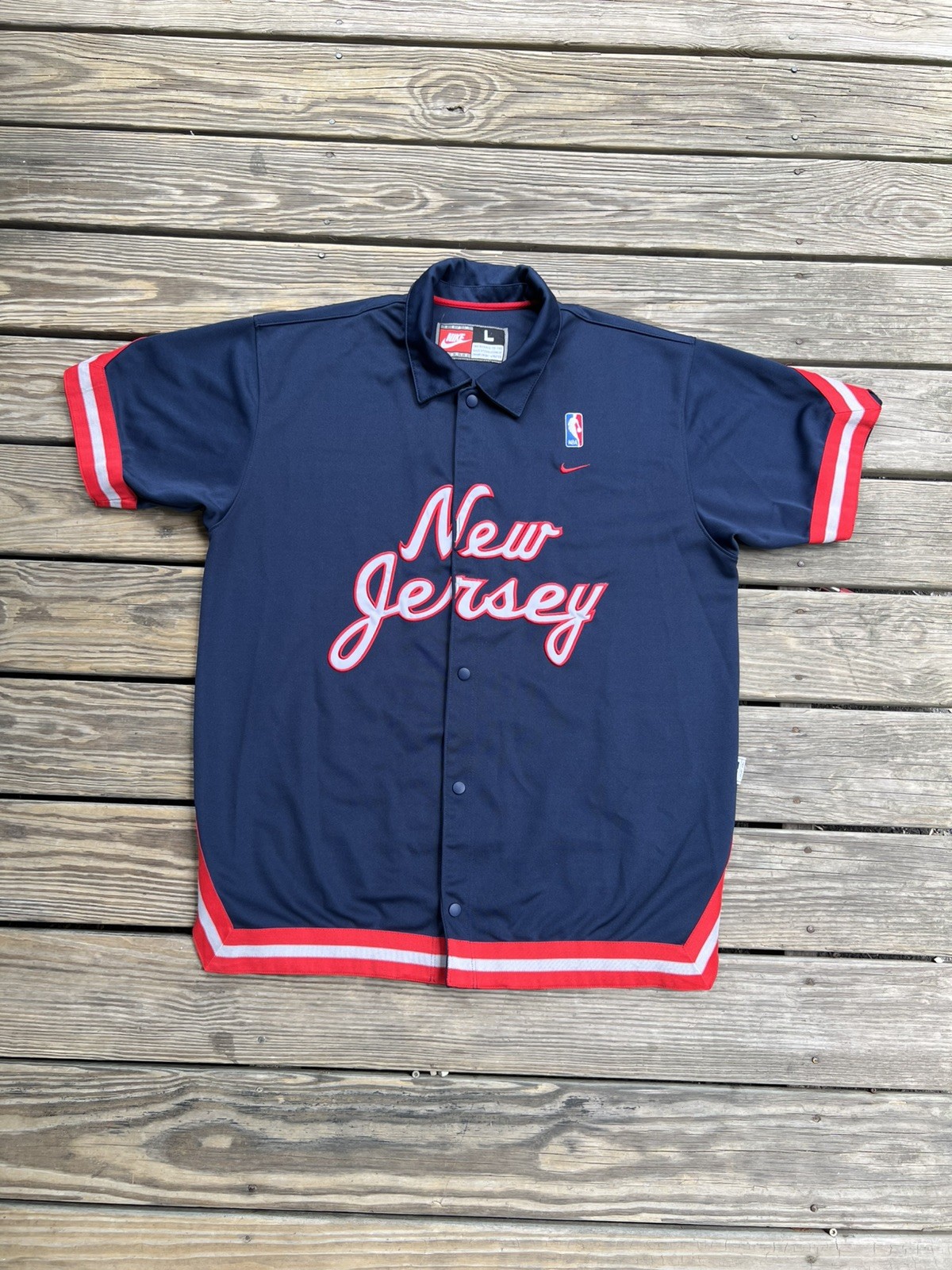 Nike New Jersey Nets Shooting Jacket NBA Vintage 90s