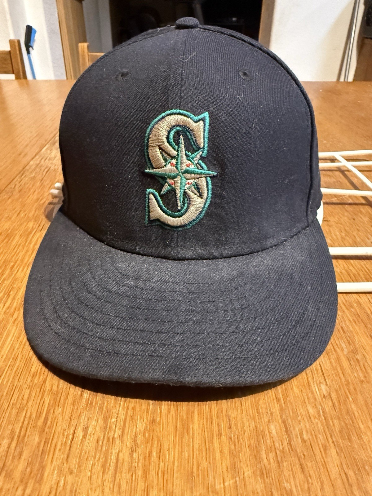 Seattle Mariners New Era 59FIFTY Fitted Hat 7 7/8 On Field MLB Navy Cap