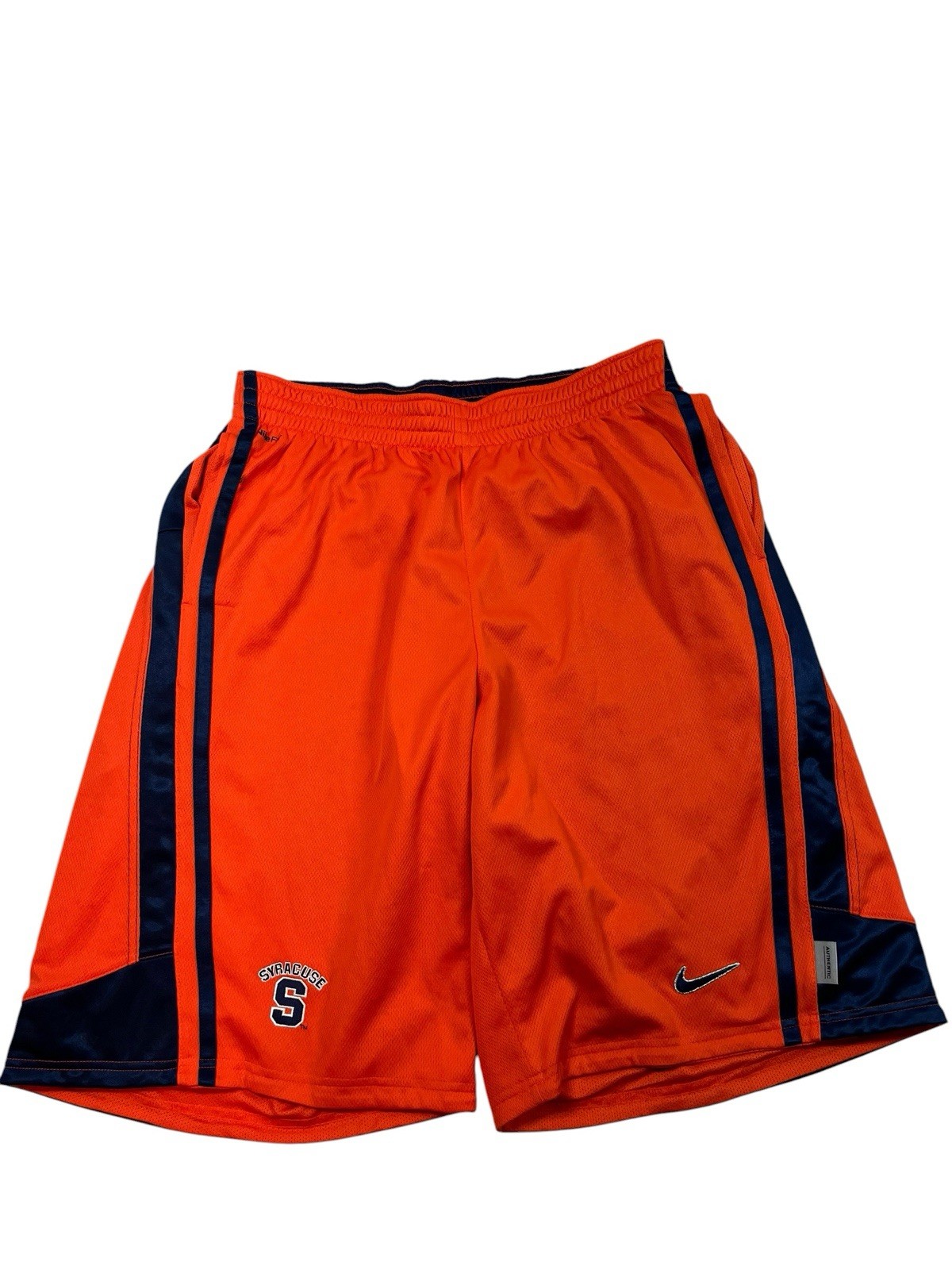 Orange Nike Fitdry Syracuse Orangemen Athletic Basketball Shorts Men’s L Large
