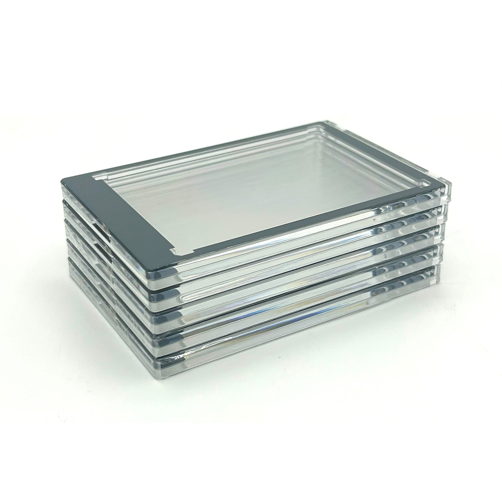 CF Magnetic Card Holder One Touch Case GREY BORDER – 35PT-260PT Sizes