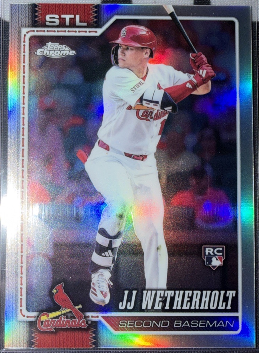 JJ Wetherholt 2026 Topps Chrome Rookie RC Refractor #119 St Louis Cardinals