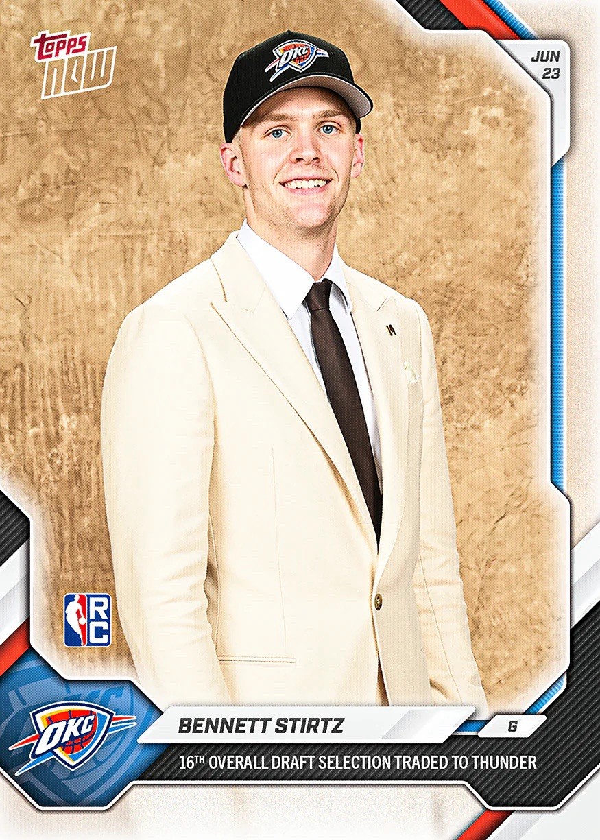 Bennett Stirtz – 2026 NBA Topps NOW® – Card BST2 – RC – PRESALE