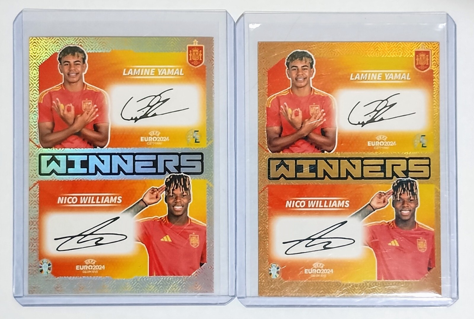 UEFAEURO 2024 Spain Gold & Silver Dual Edition Lamine Yamal (Printed signature)⭐
