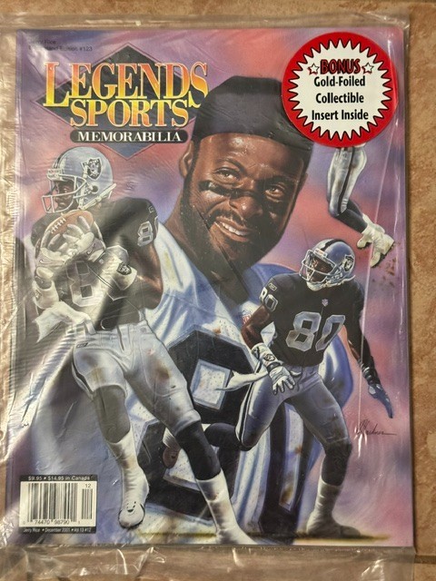 Magazine Jerry Rice 2001 Legends Sports Memorabilia #123 Hobby Edition (SEALED)