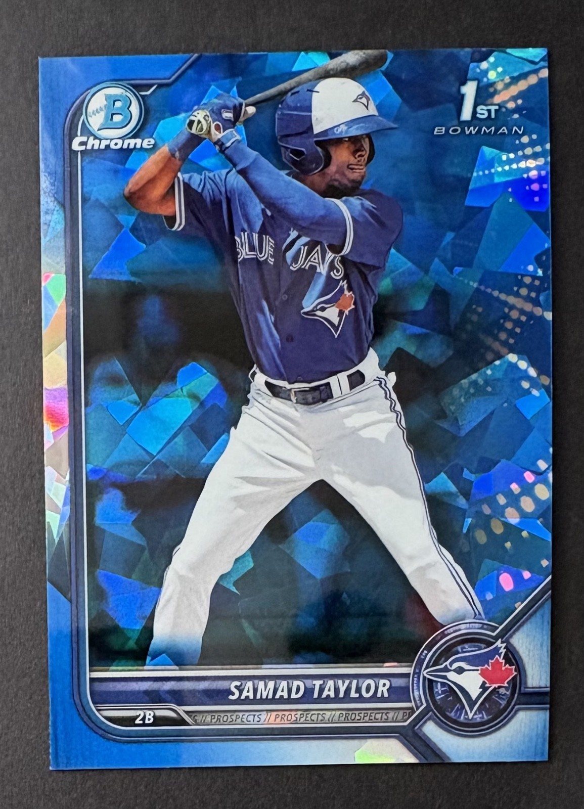 2022 SAMAD TAYLOR 1st Bowman Chrome Sapphire Rookie RC #BCP-92 San Diego Padres