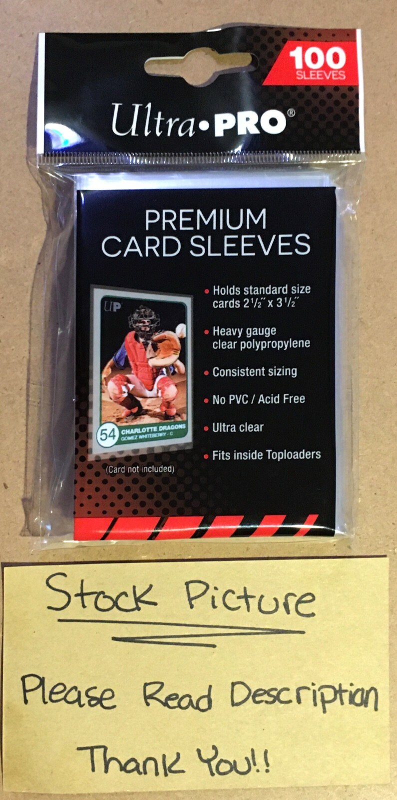Ultra Pro Premium Card Sleeves X20 Sleeves in each order Not 100 Pack