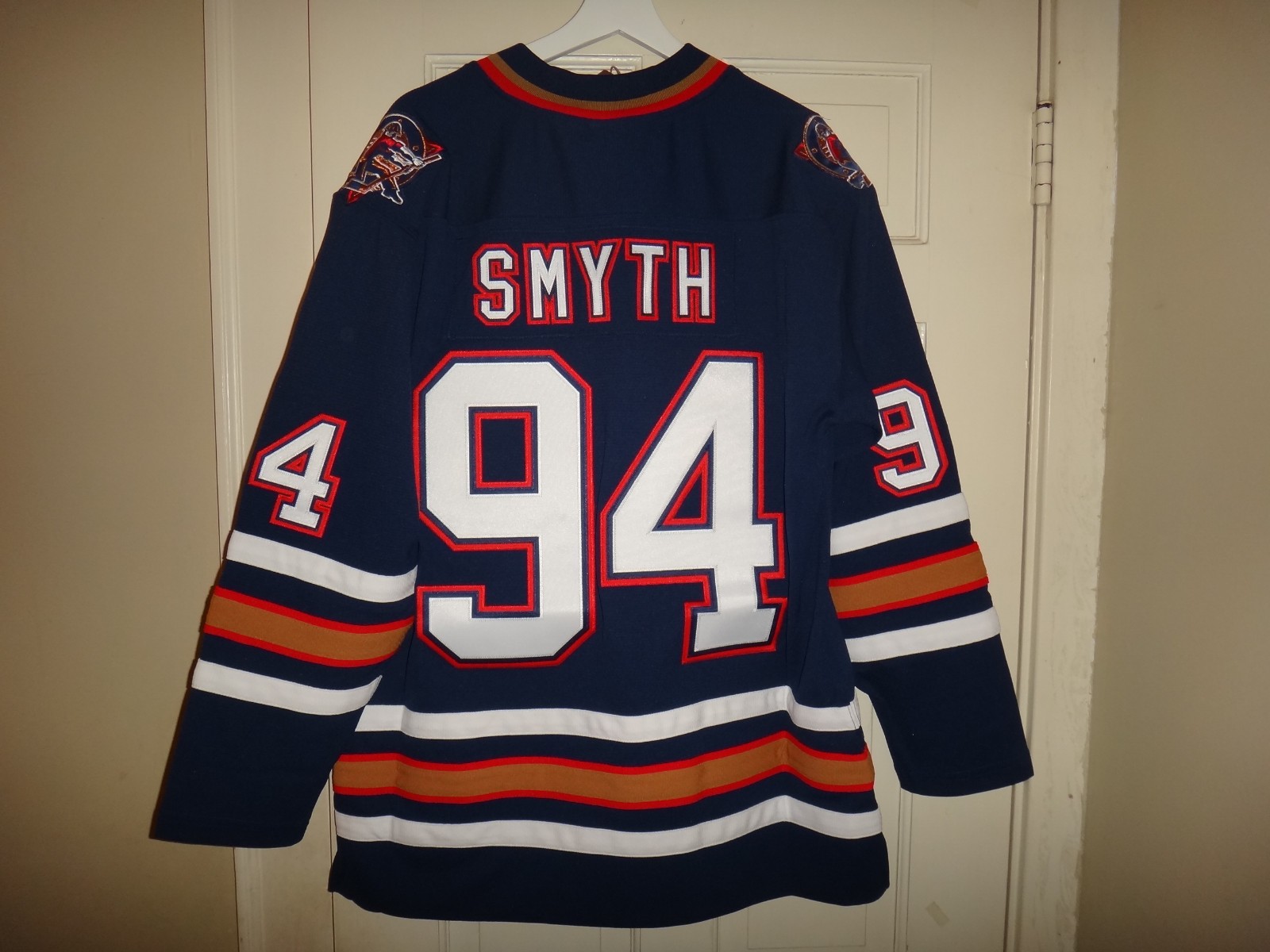 Men’s Ryan Smyth 2005-06 Mitchell & Ness Oilers Power Play Player Jersey $225