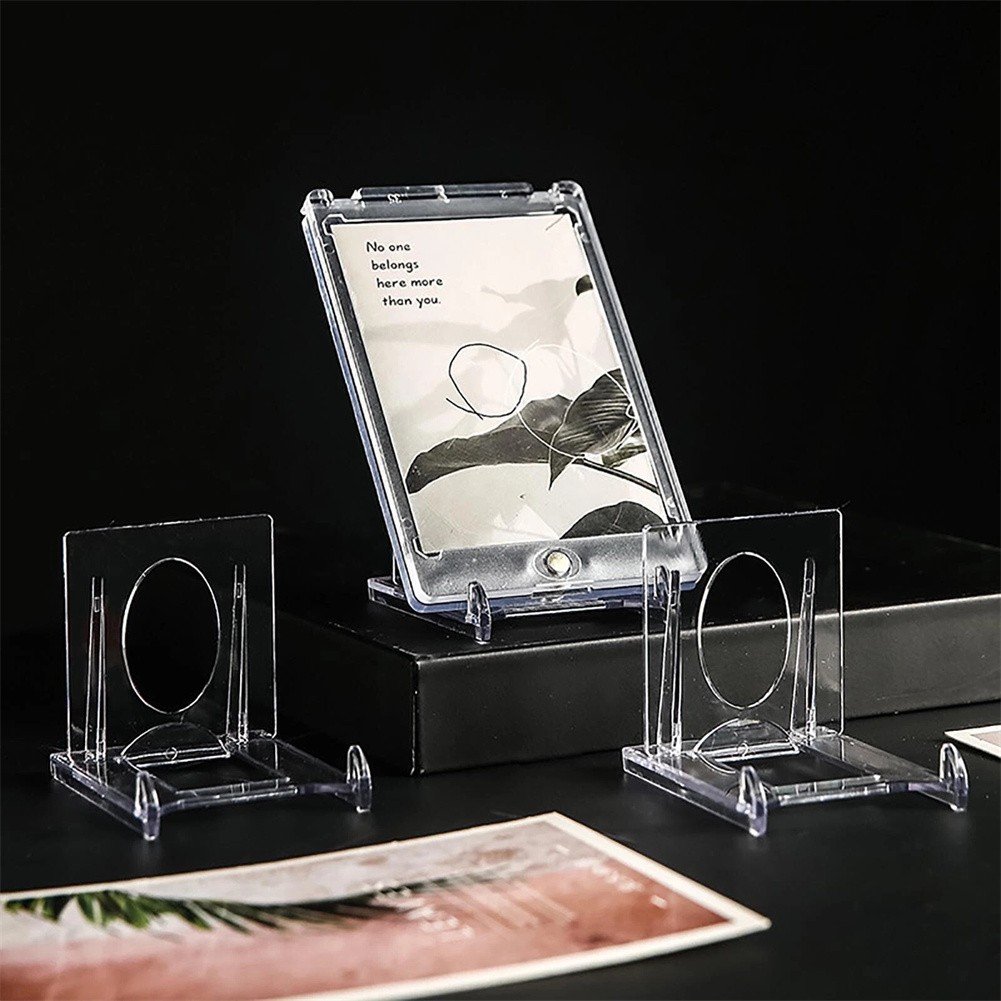 20Pcs Mini Clear Adjustable Acrylic Easel Display Stand Holder For Trading Card