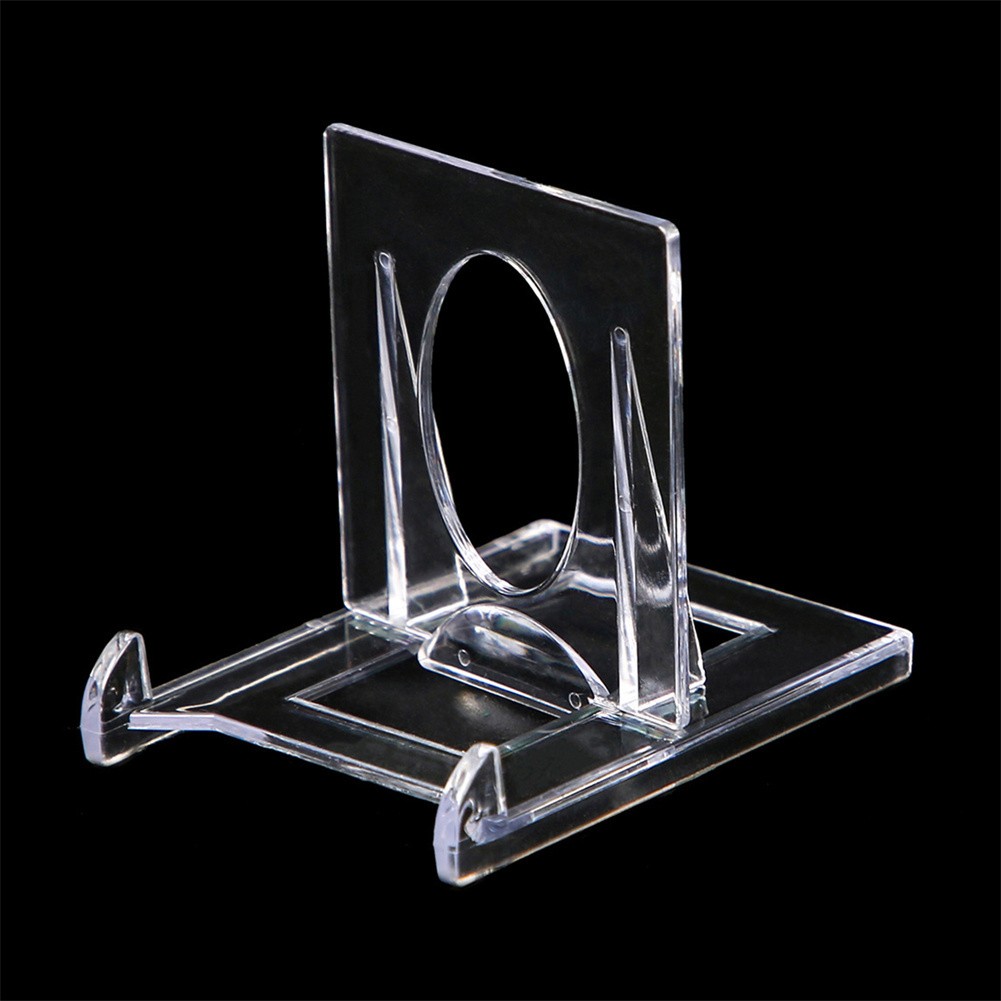 20Pcs Mini Clear Adjustable Acrylic Easel Display Stand Holder For Trading Card