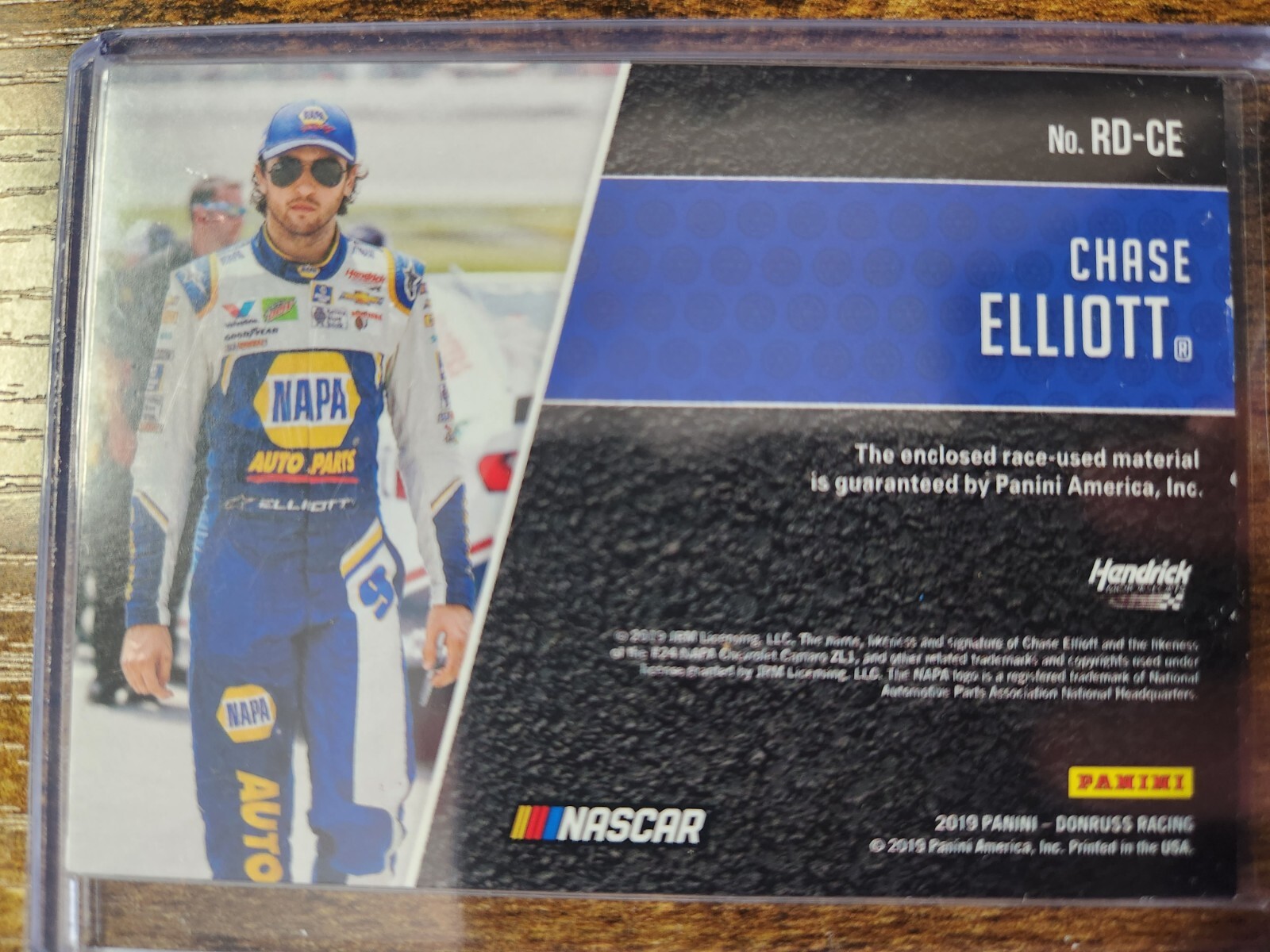 2019 Panini Donruss Racing Chase Elliott Race Day Relics Patch #RD-CE NASCAR
