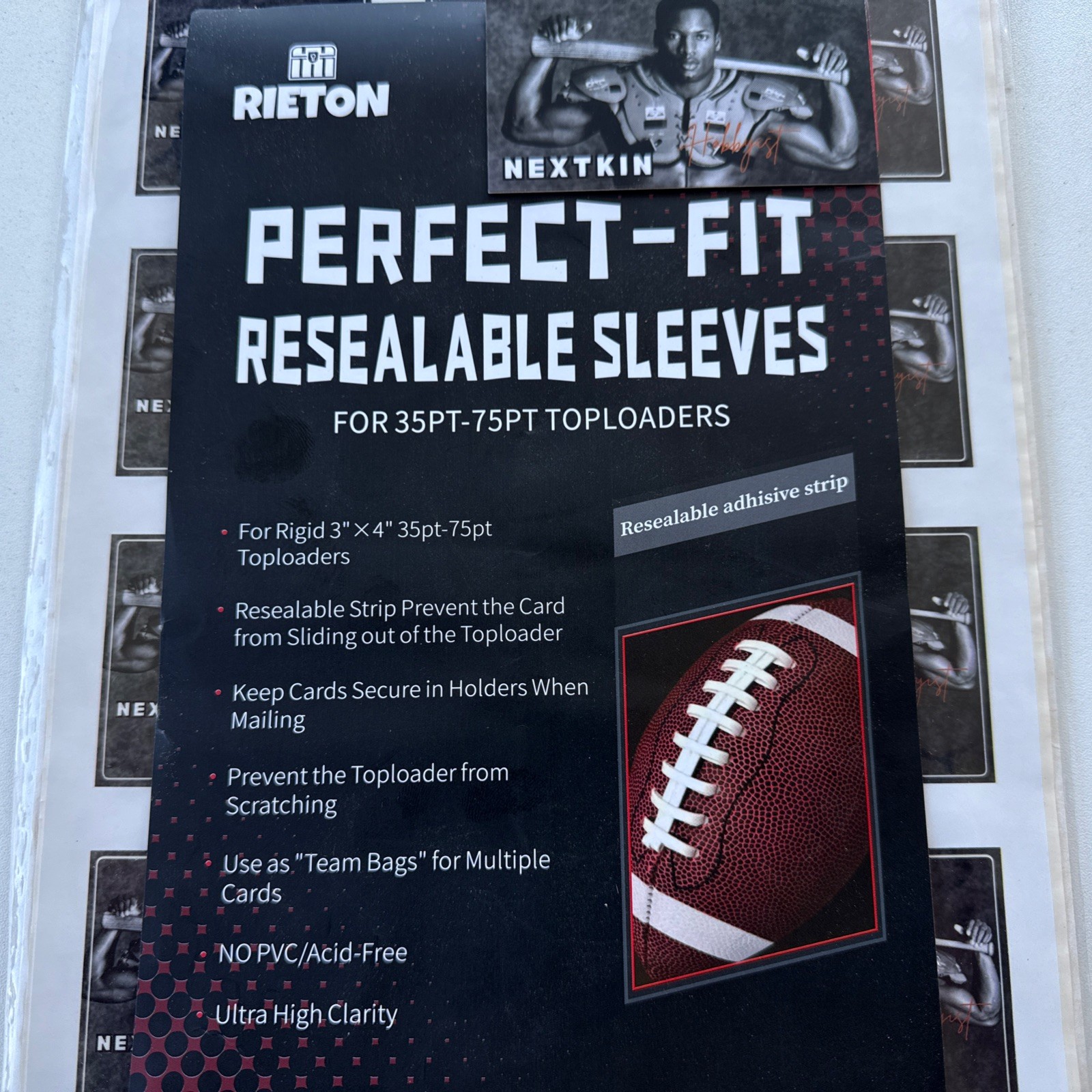 1 Pack Of 100 Perfect Fit Sleeves for 35-75 PT Regular 3 X 4 Top-Loaders