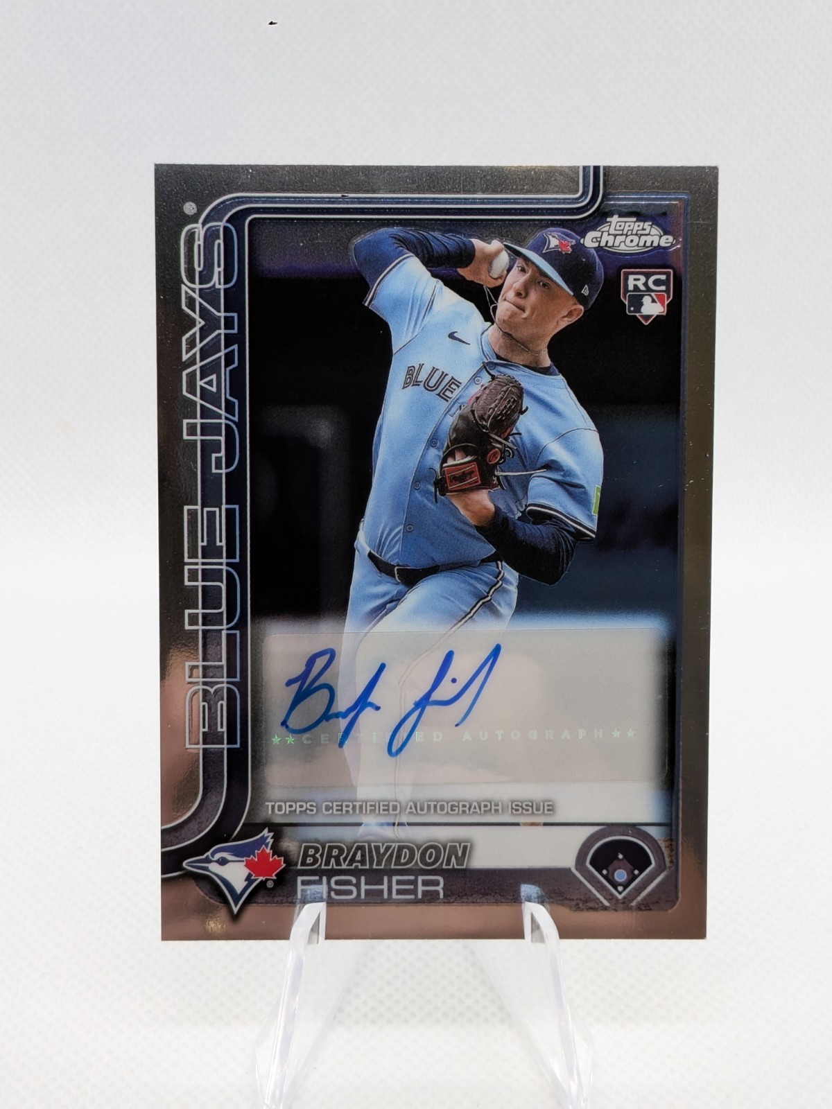 2025 Topps Chrome Update Series – Autographs Braydon Fisher #AC-BFI (AU, RC)