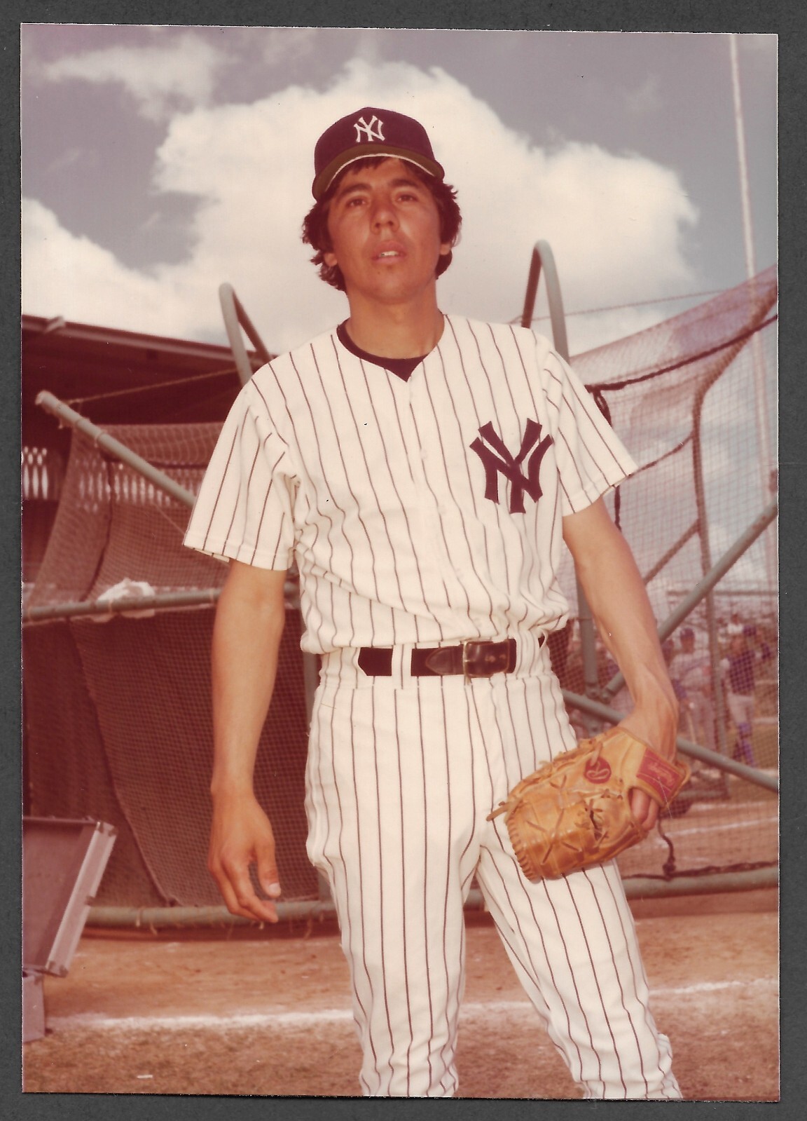1977 Marty Perez YANKEES UNSIGNED 3-1/2 x 4-7/8 ORIGINAL SNAPSHOT PHOTO #8