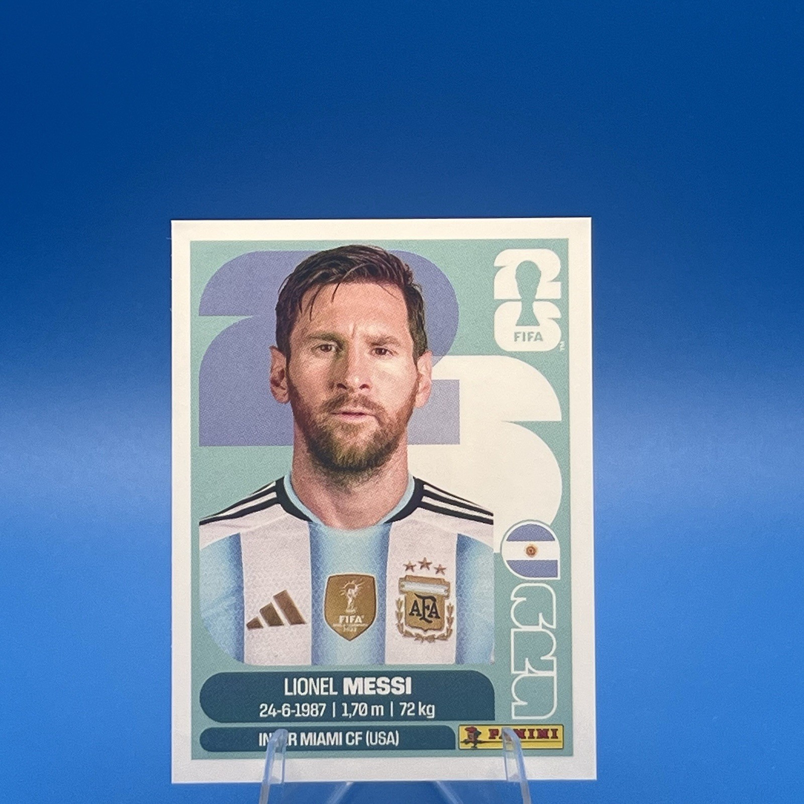 Panini FIFA World Cup 2026 Sticker Lionel Messi ARG 17 Argentina US Edition