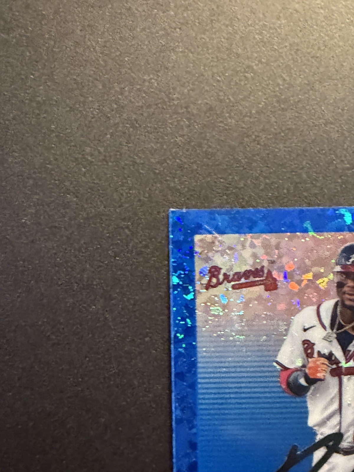 2025 Topps Chrome Platinum #5 Ronald Acuna Jr. Blue Sparkle /199 Atlanta