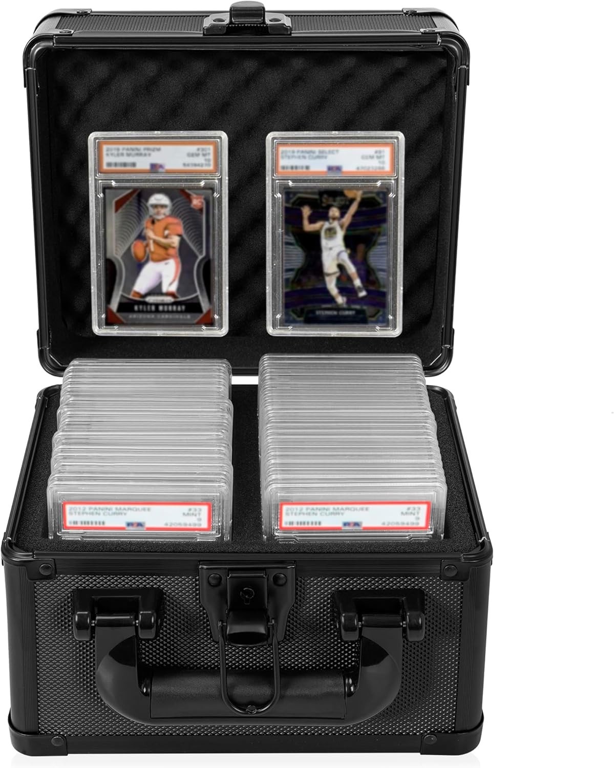 Compatible with PSA CSG BGS Graded Card Storage Box Aluminum Alloy Lockable B…