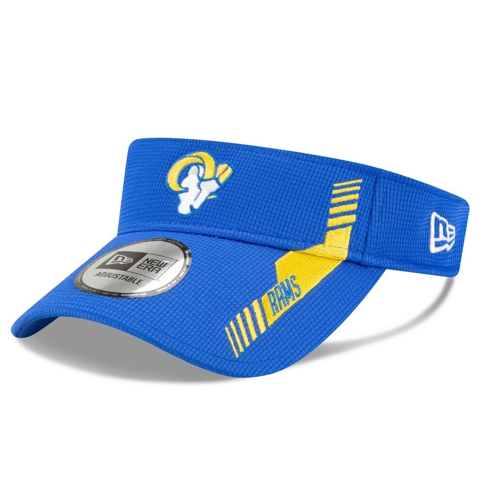 New Era Men’s Royal Los Angeles Rams NFL Sideline Home Visor One Size Fits All