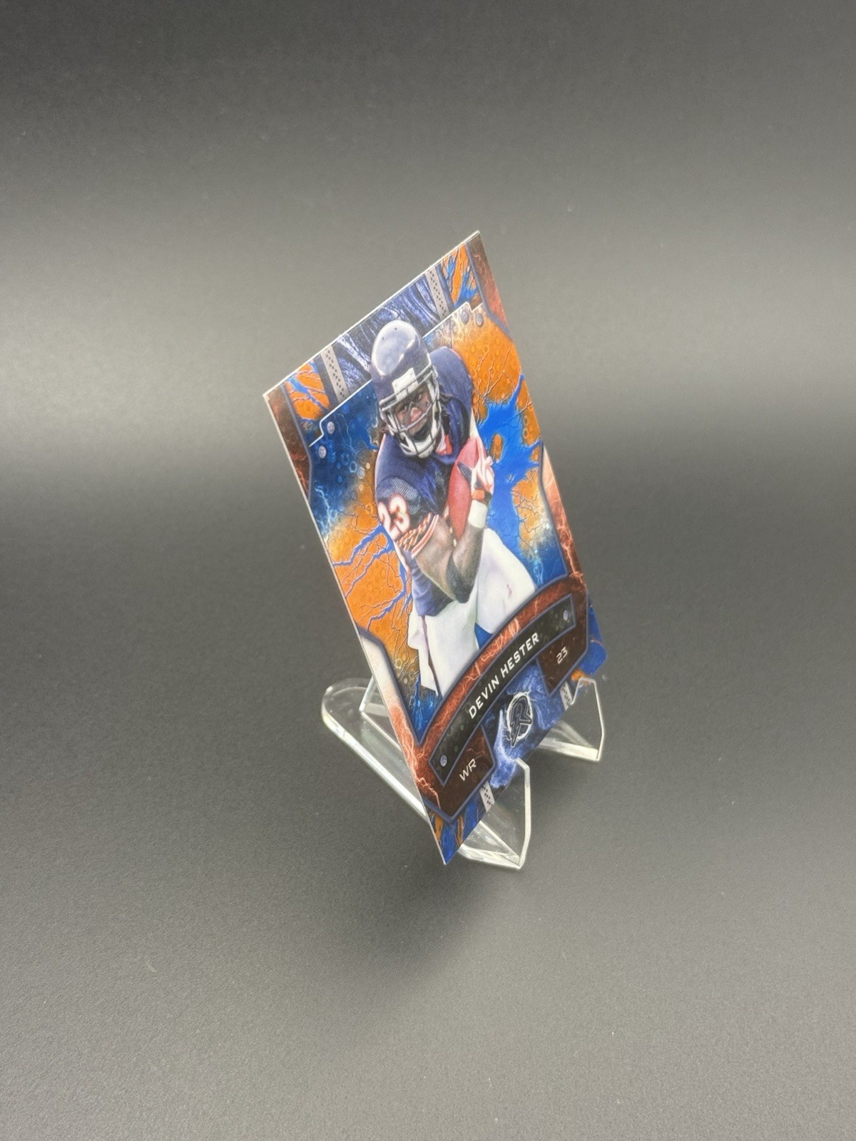 2024 Topps Resurgence – Devin Hester #13 Blue & Orange Spark Refractor