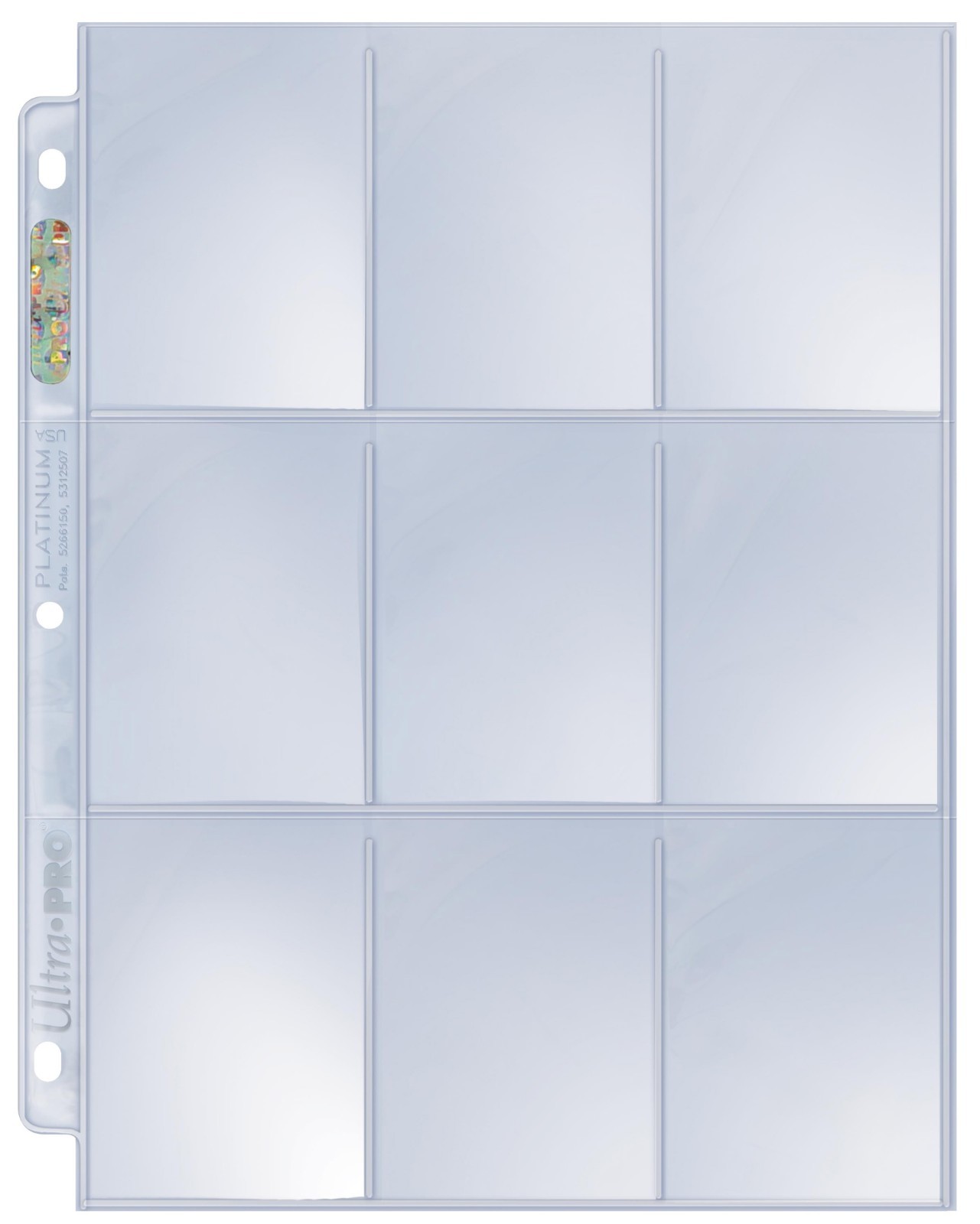10 Ultra Pro Platinum 9-Pocket Card Pages Sheets Protectors Collectible Sports