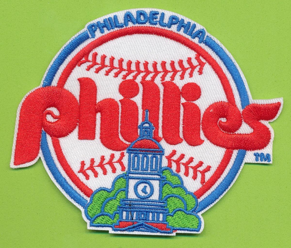 Die-Cut Philadelphia Phillies Embroidered Iron On Patch Retro Logo (1984-91)