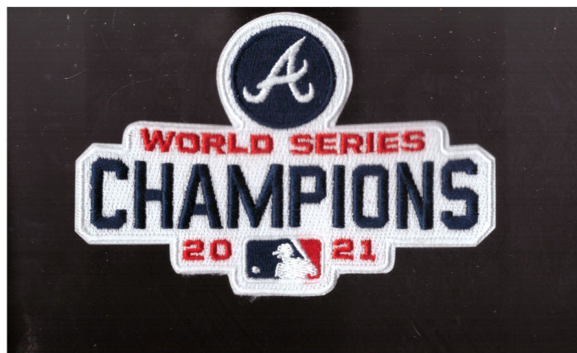 New 3 x 4 1/2″ Atlanta Braves 2021 Champions Iron on Patch Free Ship