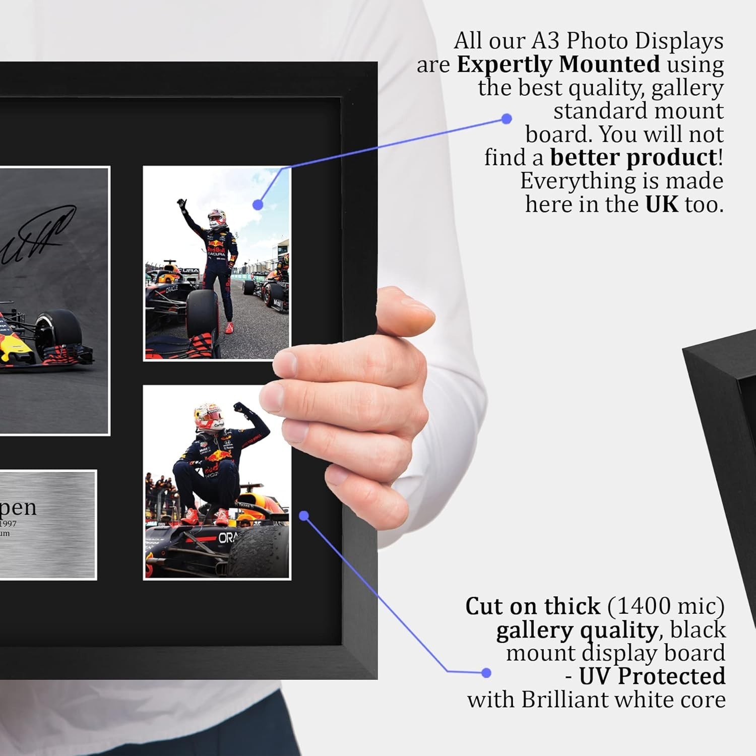 Max Verstappen 16×12″ Signed Autograph F1 Racing Display