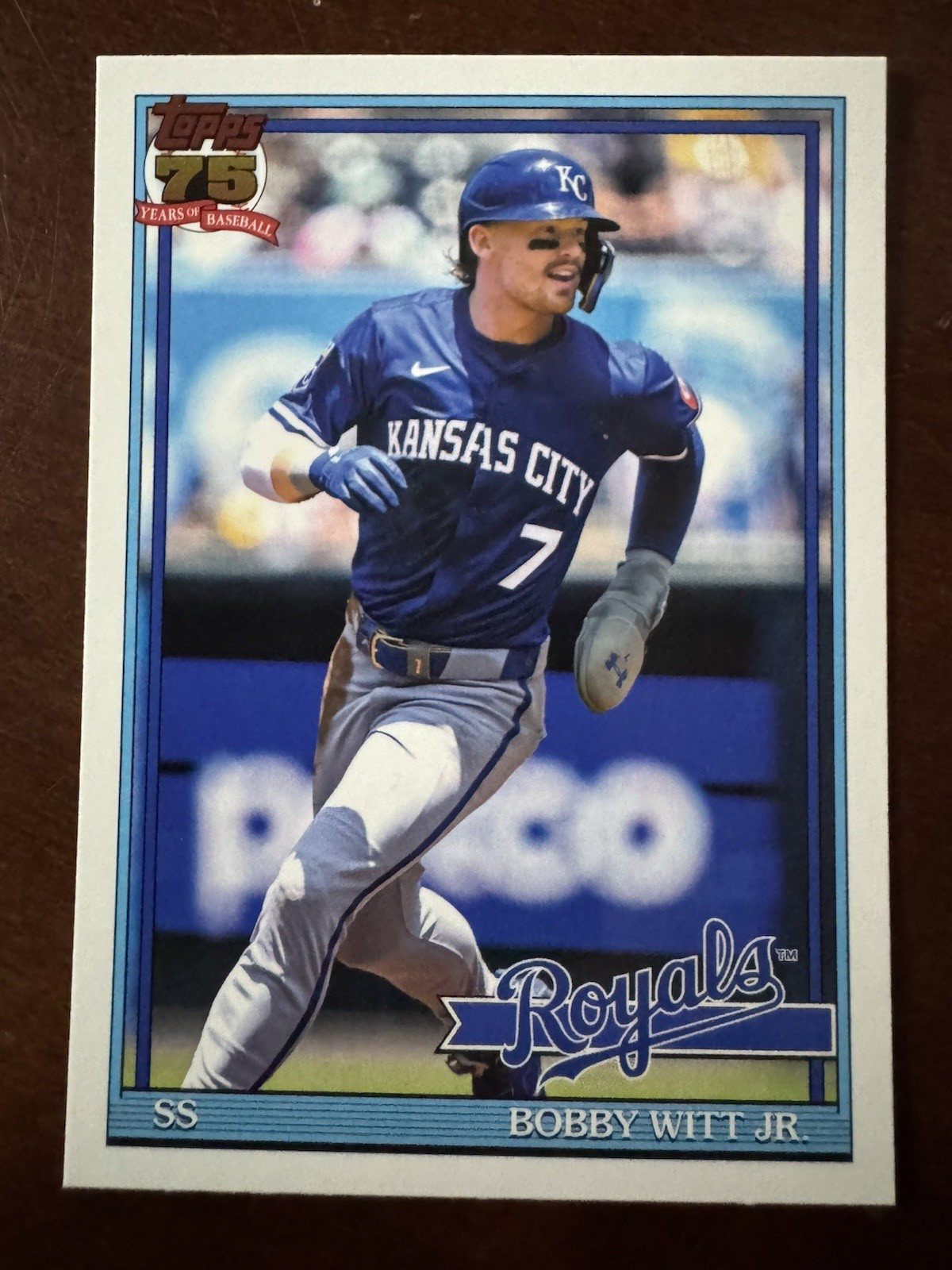 2026 Topps Series 1 ~ Bobby Witt Jr #T91-3 ~ 1991 35th Anniversary ~ Royals