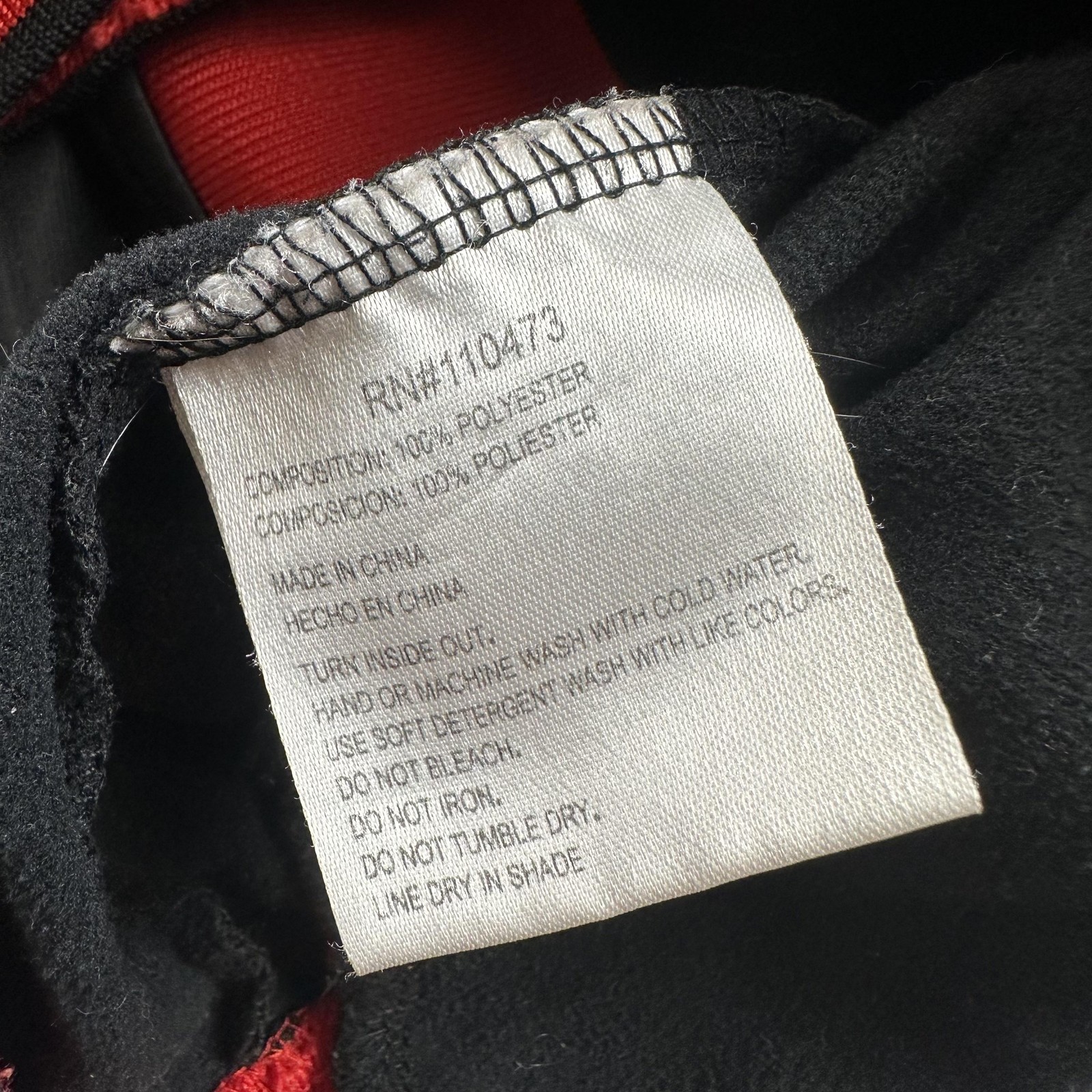 AC Milan Jacket Track Mens Medium Black Red Soccer Full Zip Soccer Football Club