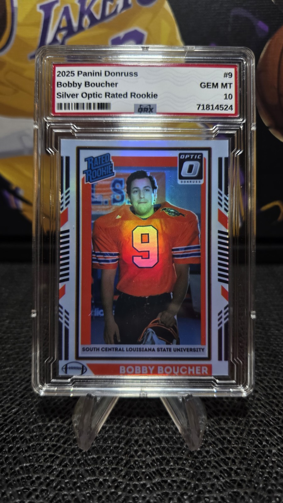 2025 Panini Donruss #9 Bobby Boucher The Waterboy Holo Rated Rookie Vanity Slab