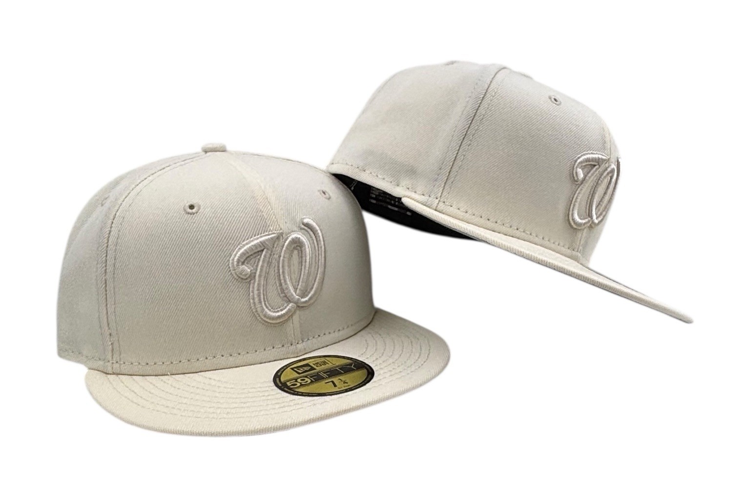 Washington Nationals color pack cream color New Era 59Fifty fitted off-white