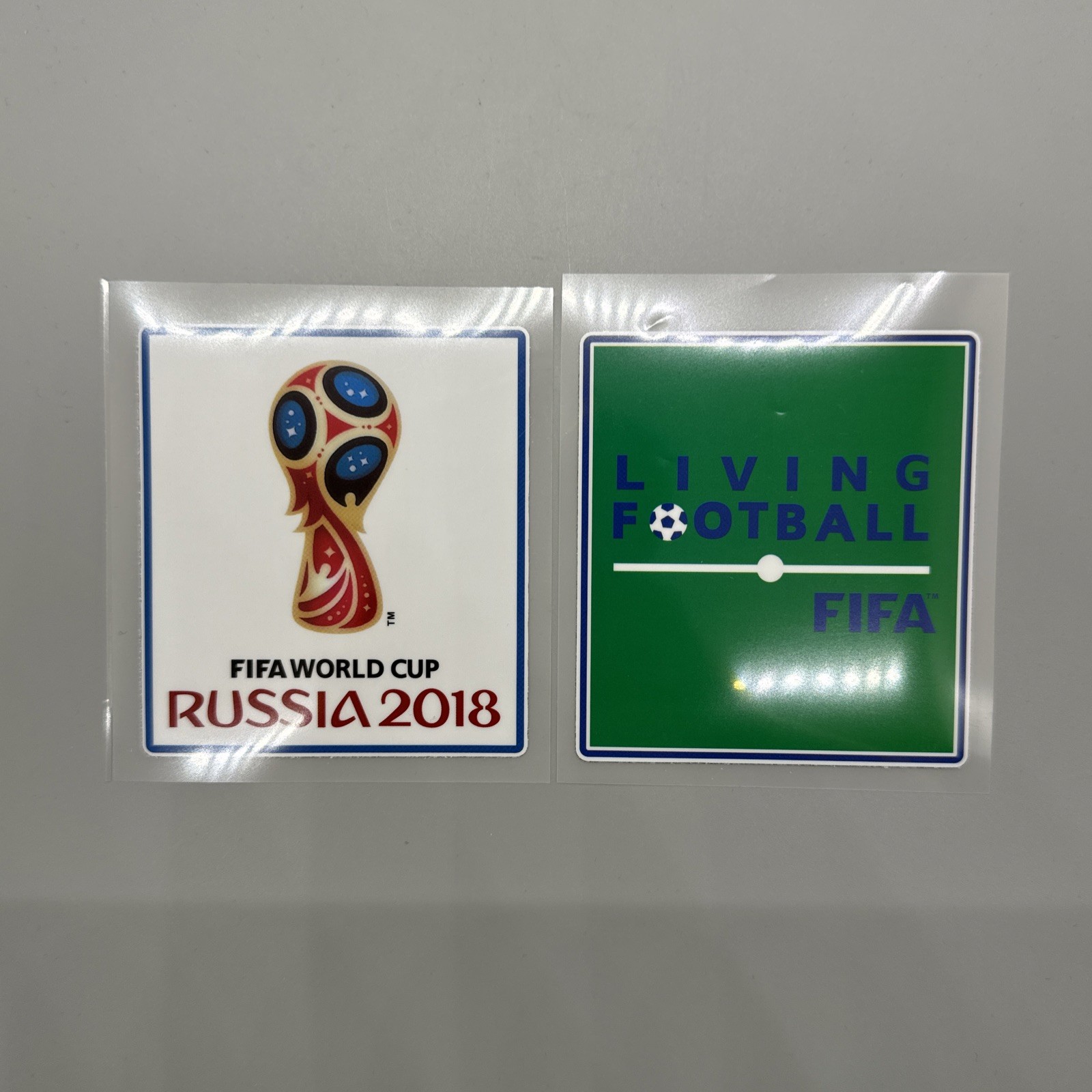 2018 FIFA World Cup Soccer Football White Patch Set Badge Player Issue Size