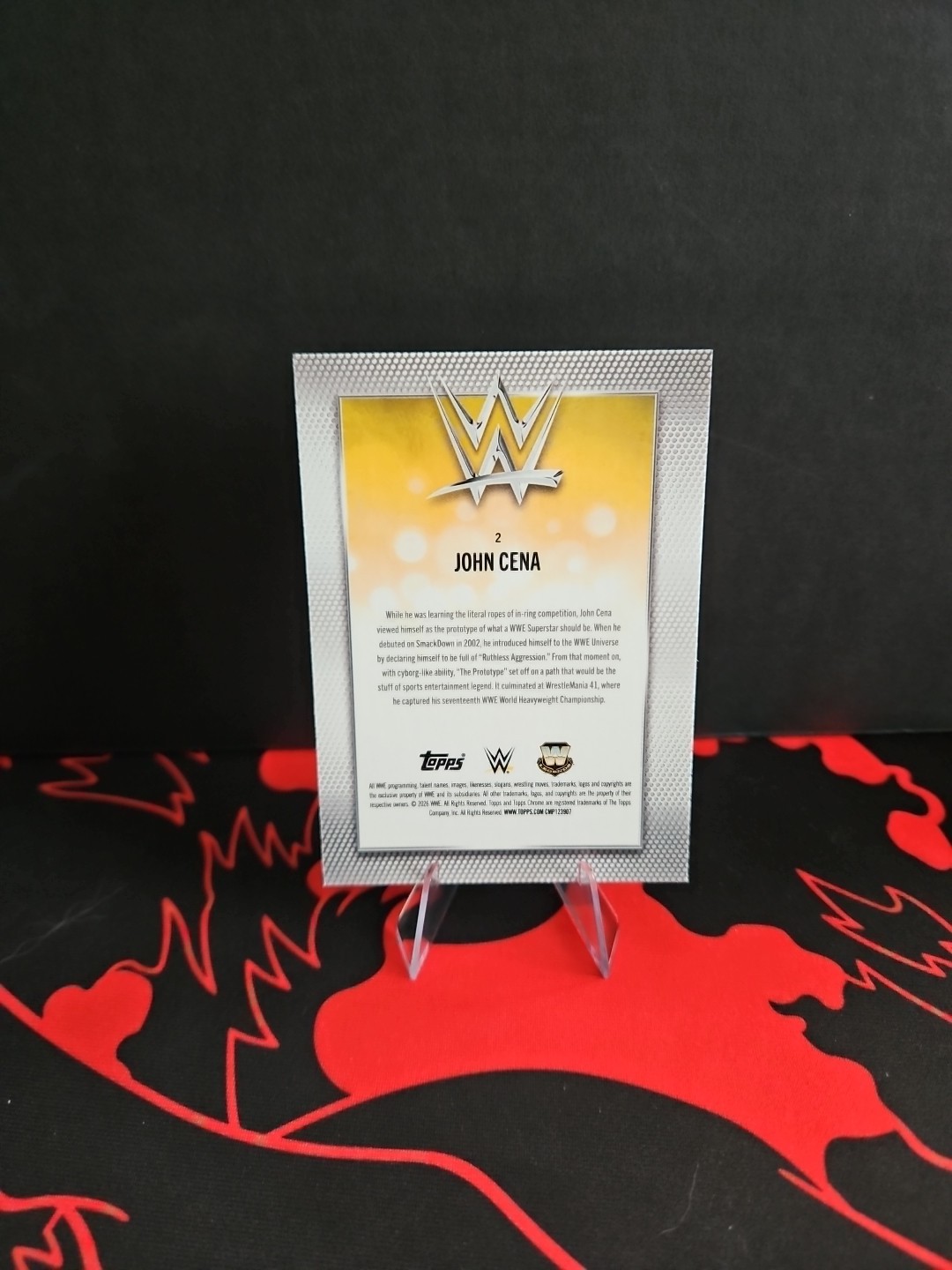 2026 Topps Chrome WWE – Base #2 JOHN CENA LEGENDS