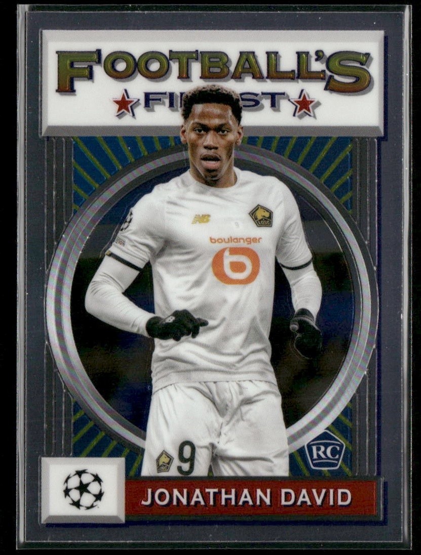 2021-22 Topps Finest UEFA Champions League #86 Jonathan David LOSC Lille Rookie