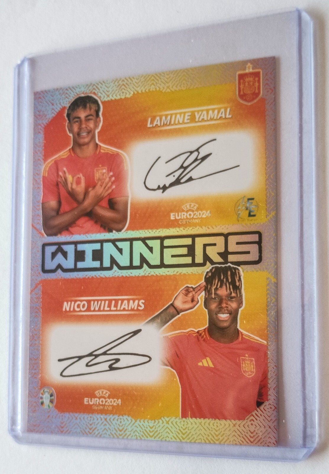 UEFAEURO 2024 Spain Gold & Silver Dual Edition Lamine Yamal (Printed signature)⭐
