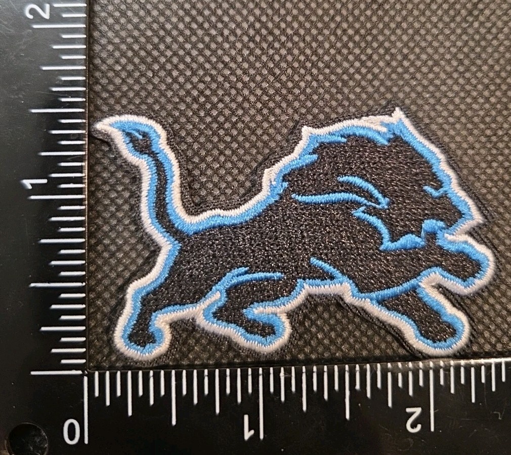 DETROIT LIONS NFL FOOTBALL IRON ON EMBROIDERED PATCH SAME AS PHOTOS