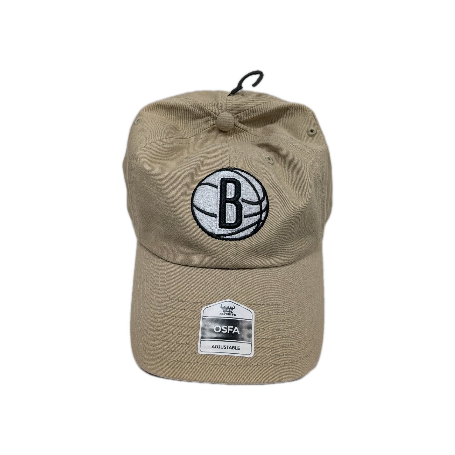 Brooklyn Nets Hat Khaki/Beige, Strapback, Officially Licensed ,Cotton, $19.99