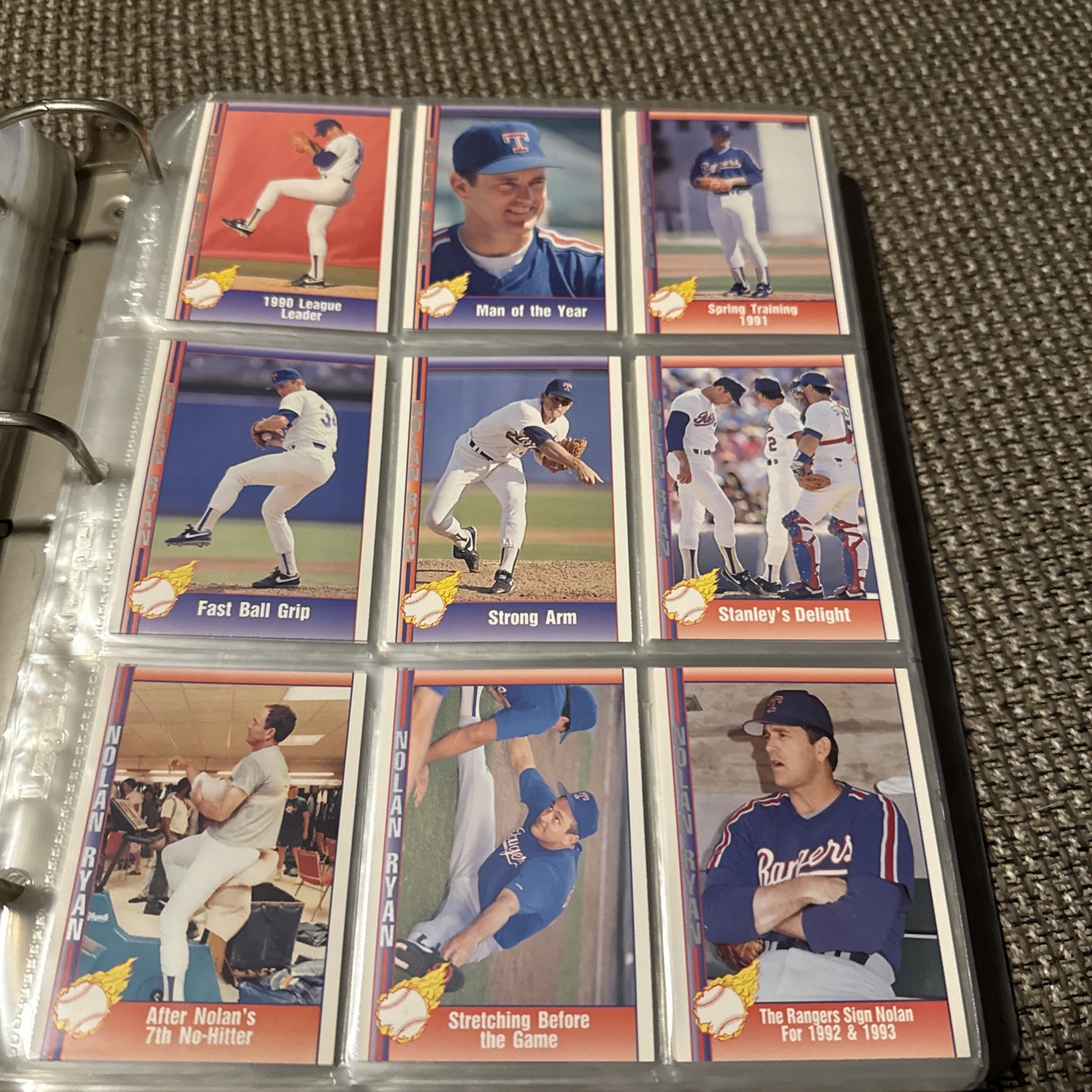 1991-92 Pacific Ryan Texas Express Baseball -You Pick- Nolan Ryan MLB Cards