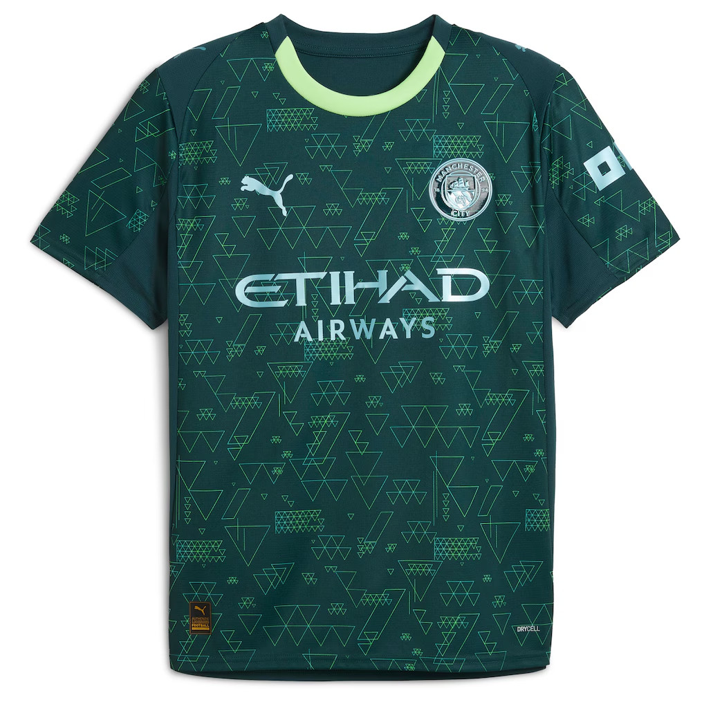 Manchester City Haaland 9 Puma EA Sports FC 2025 2026 Fourth Shirt Green New