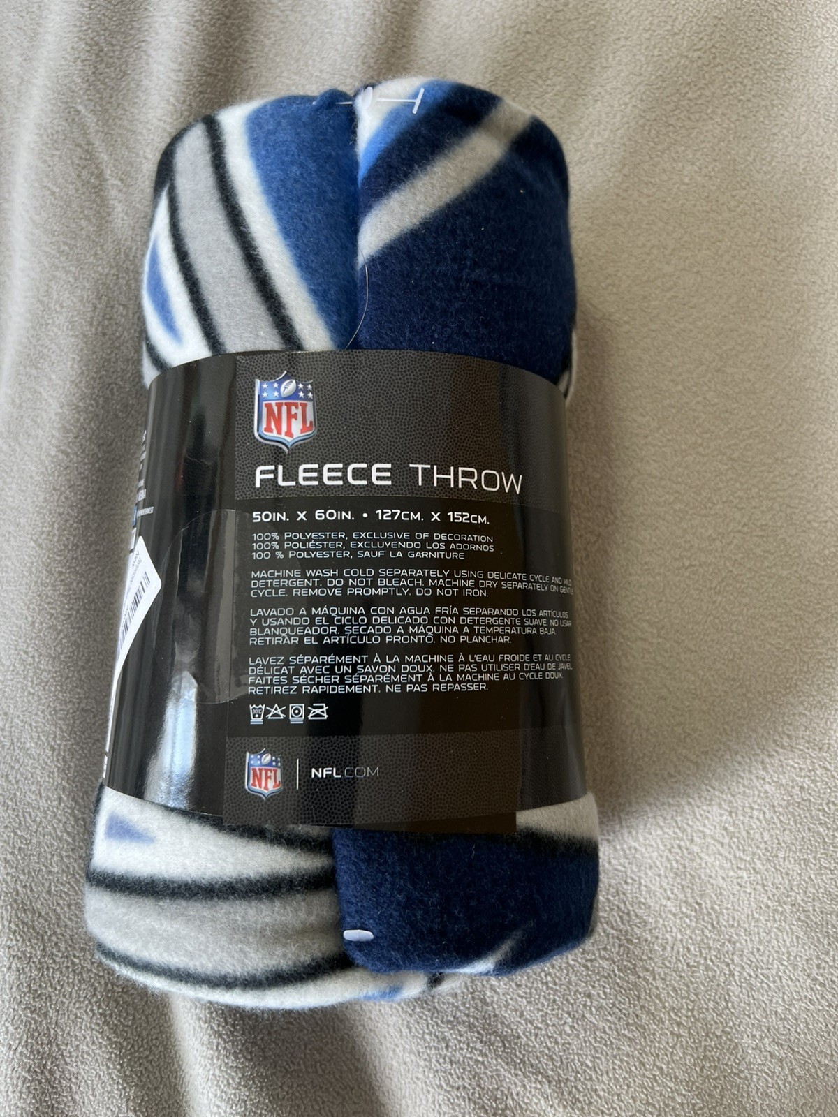 New Lt Wt Soft Fleece Throw Blanket 50″ X 60″ Campaign NFL Tennessee Titan