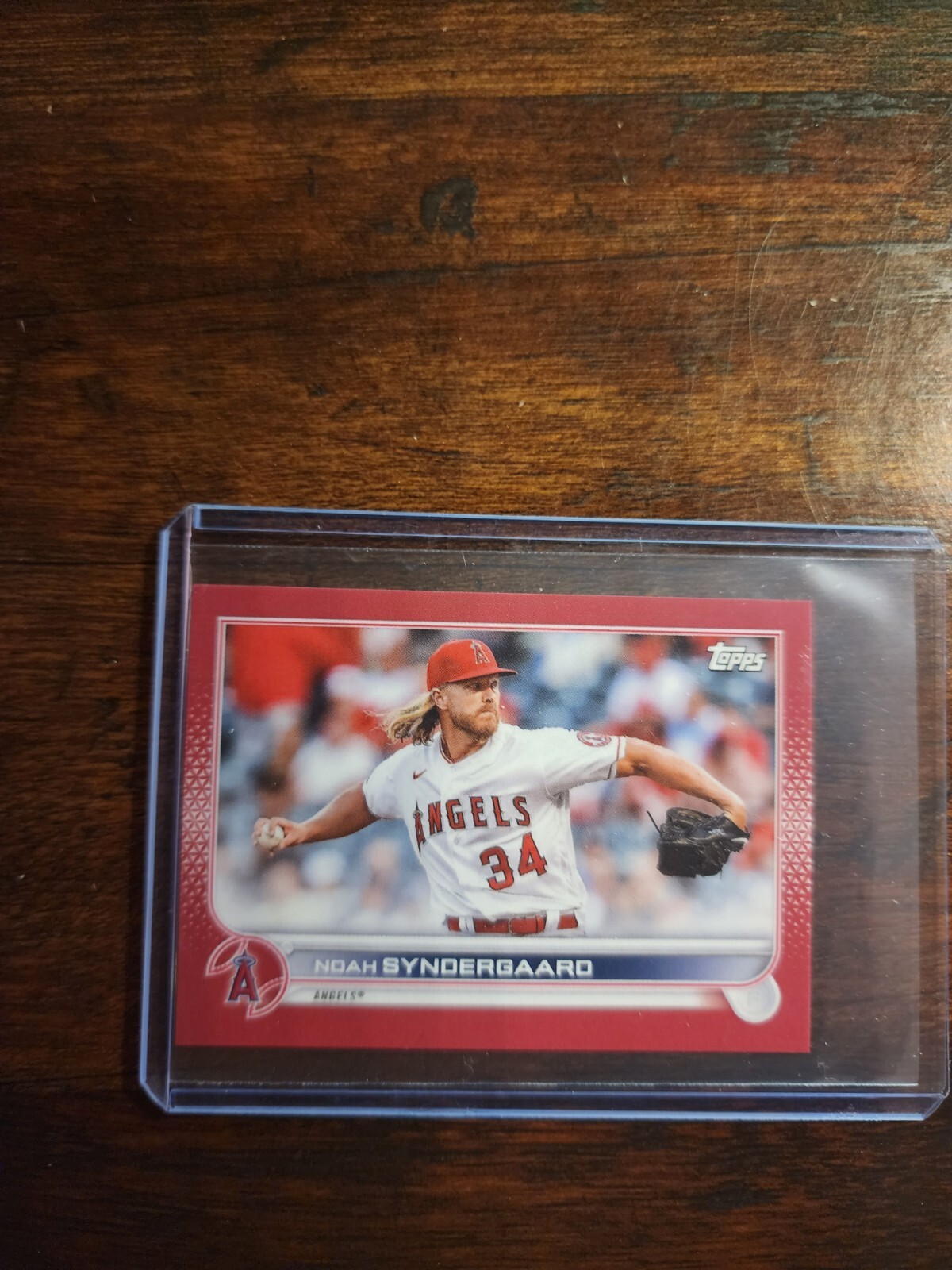 Noah Syndergaard 2022 Topps Mini #US128 Online Only SSP RED Parallel 5/5 SP