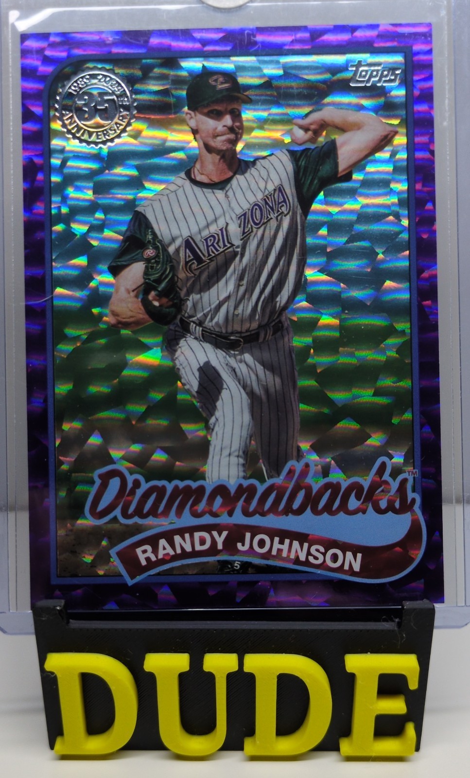 2024 Topps Series 2 1989 Topps Baseball Mega Box Foilboard Randy Johnson Purple