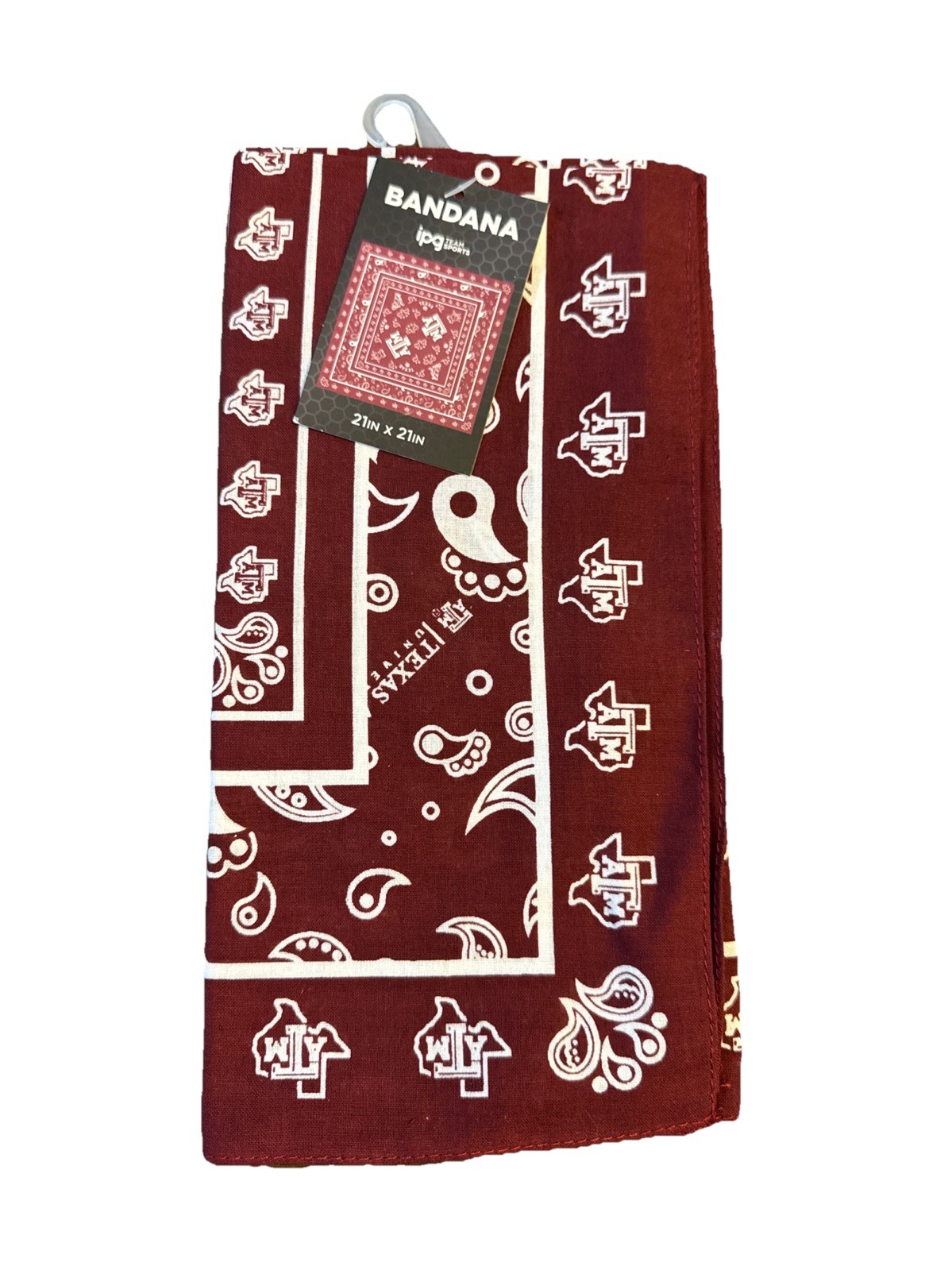 Texas A&M Aggies bandana 21” x 21” NWT