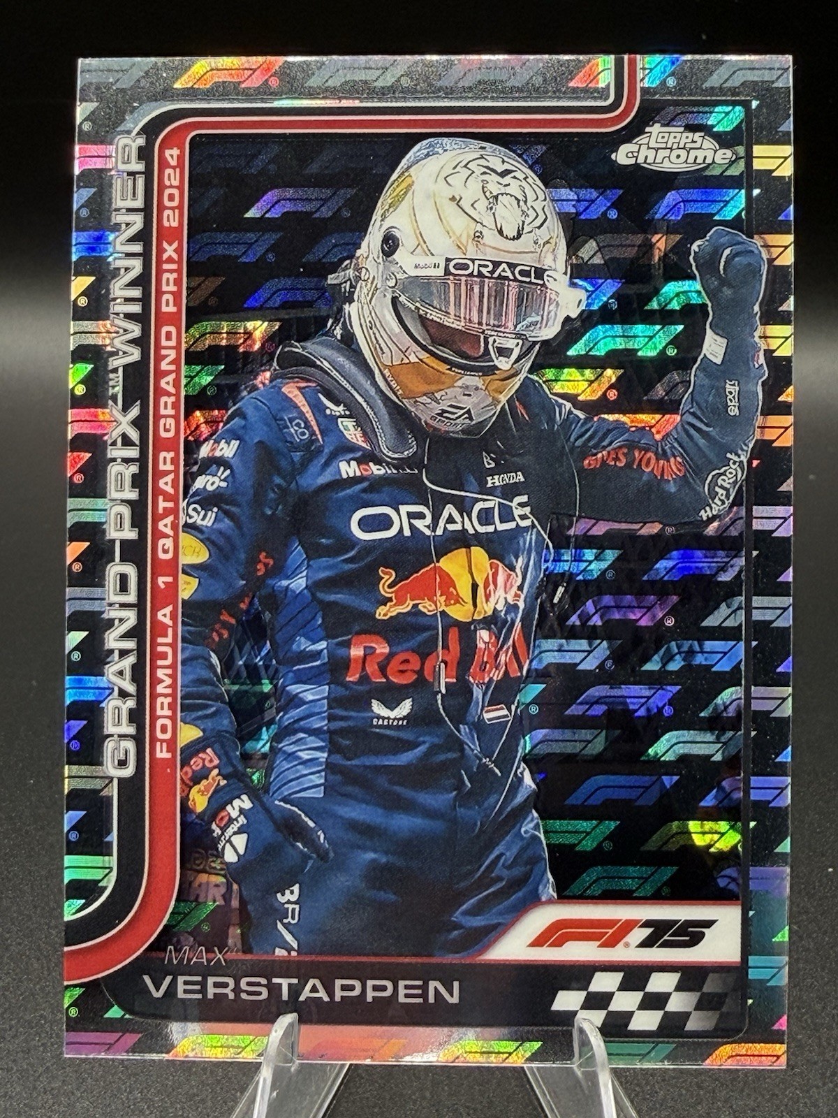 2025 Topps Chrome F1 Logofractor #115 Max Verstappen GP Winner