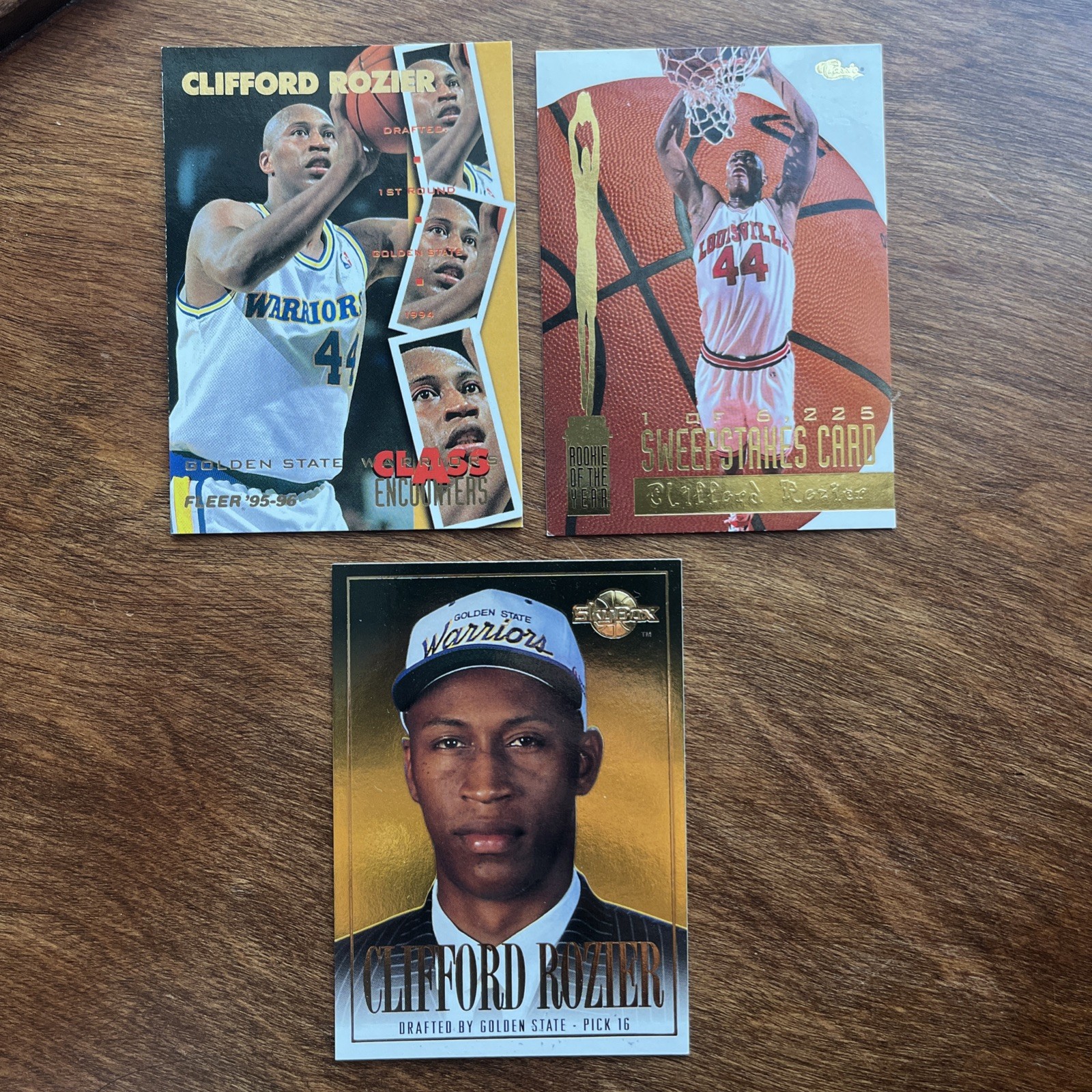 (3) Clifford Rozier Lot Skybox Rookie Fleer Class Encounters Classic /6225